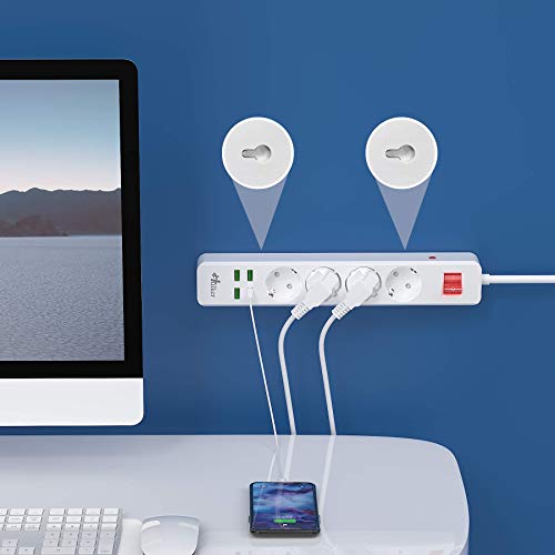 Ciabatta Hulker con USB, Presa Multipla da 10A