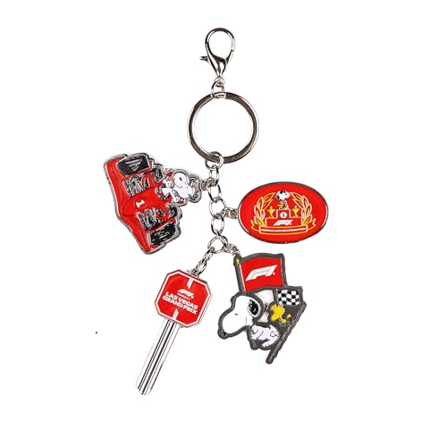 F1 Las Vegas Grand Prix Unisex Peanuts Charm Keychain, Multi, One Size