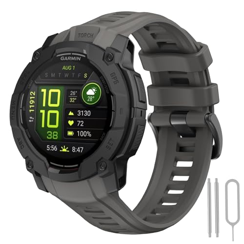 Correa de silicona para Garmin Instinct 3 45mm miniatura 1