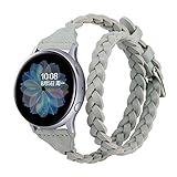【Diseño de doble vuelta】: correa de reloj de pulsera de doble vuelo, se adapta a la muñeca de 140 mm – 200 mm. La correa de cuero delgada de Double Tour se envuelve dos veces suavemente alrededor de tu muñeca. Es diferente de la correa normal.
