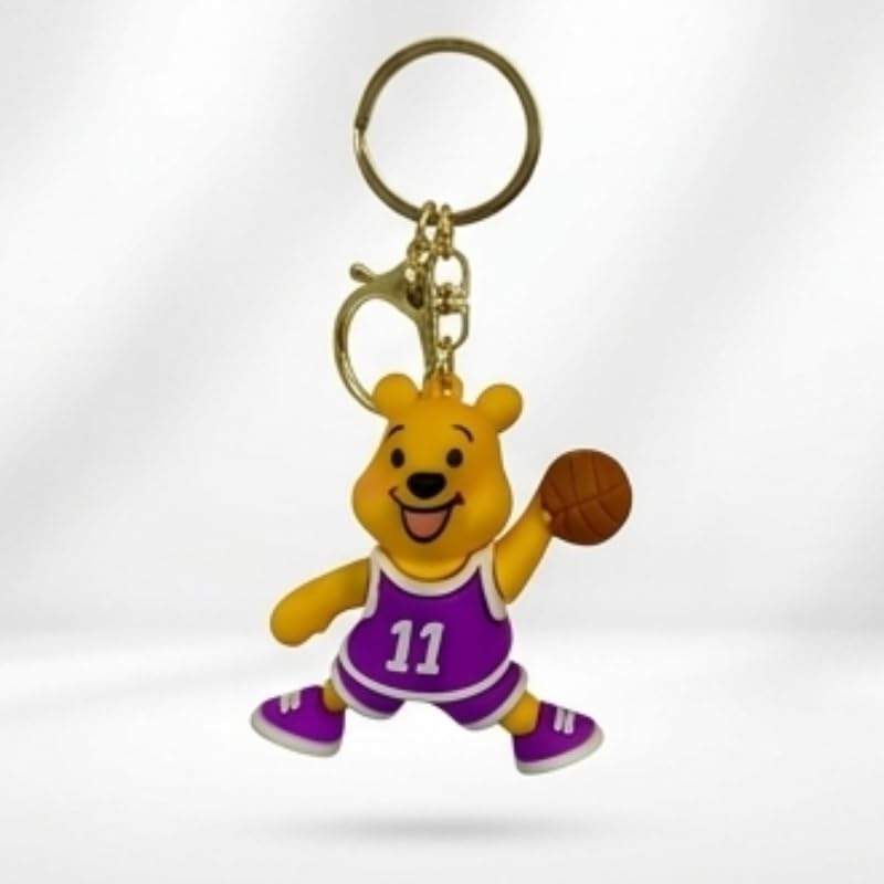 Image of Cute 3D Keychain | Keyring & Quirky Bag Charm | Hard Silicone, Unbreakable | Travel Essential | Kids Friendly | Strap & Bag Hook