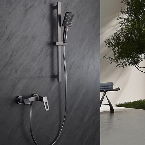 Colonne de douche moderne avec robinet de douche et douchette réglable - 5