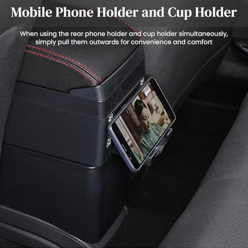 Image of STHIRA Premium Armrest for Car Car Arm Rest with Storage Compartment for All TATA Tiago Models Durable Arm Rest Cushion for Car Hand Rest for Car Enhance Comfort and Organize Front Seats