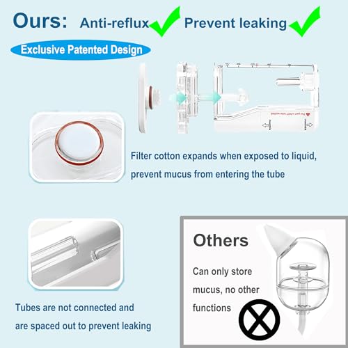 Image of Replaceable Mucus Collector with Night Light Tip for SAICHEEK Electric Nasal Aspirator BC-026