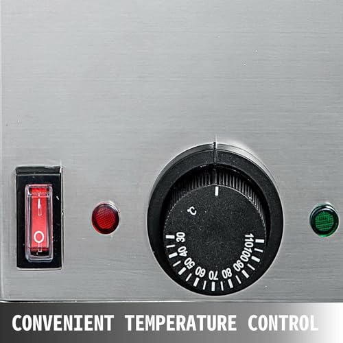 Dispensador comercial de acero inoxidable para salsa de chocolate con control de calor (30-110 ℃) para dulces, caramelo, mantequilla, queso para calentadores de alimentos