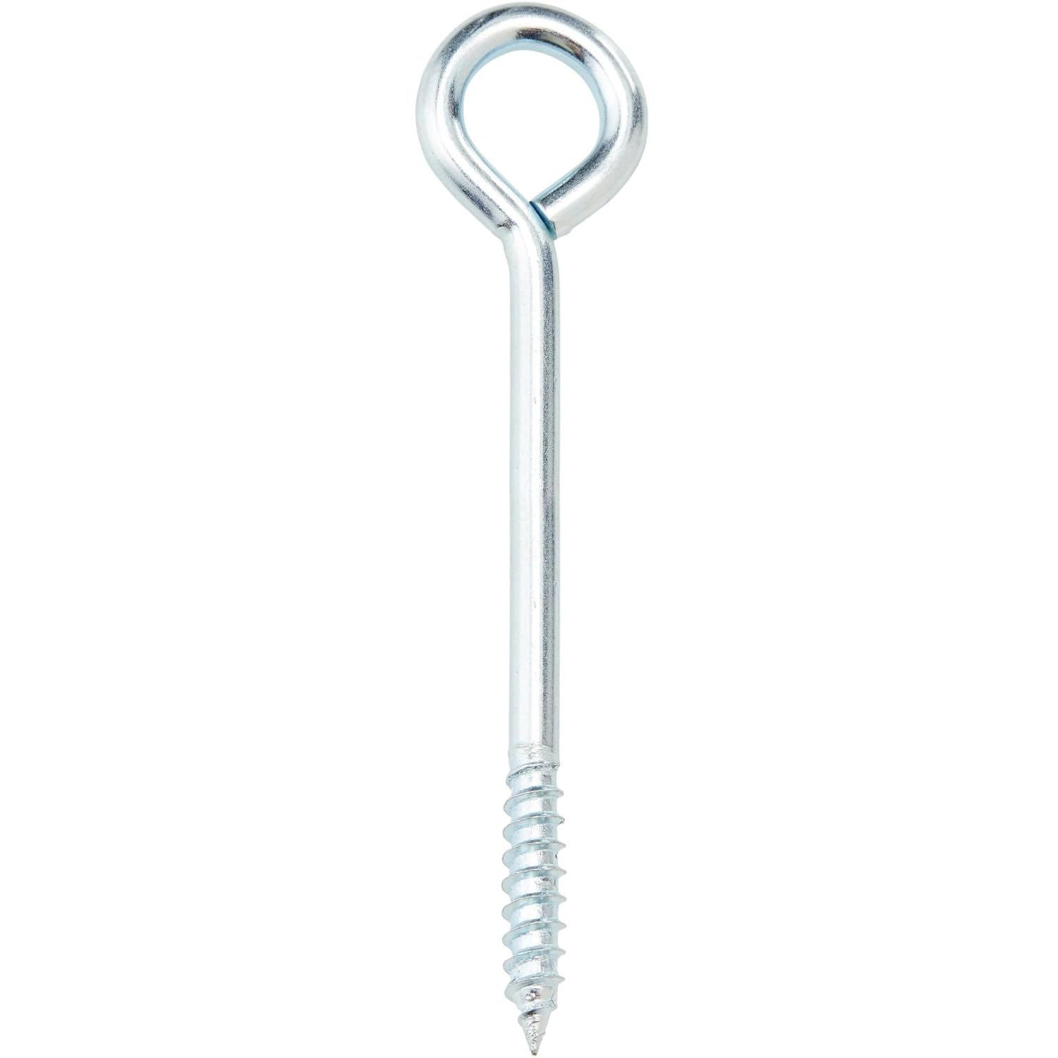 Merriway BH04707 (12 Pcs) Screw-In Vine Eye, 100mm (4"), BZP, Pack of 12
