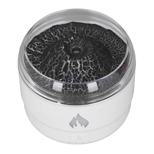 Difusor aromático eléctrico con luz LED colorida y efecto llama miniatura 4
