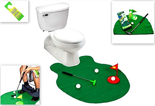 Toilet Golf, Golf Practice in the Bathroom with this Potty Putter, By Barwench Games (Golf)