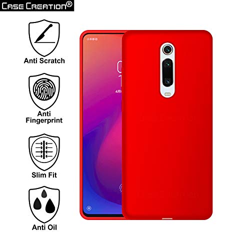 Image of Case Creation Luxurious og Series for redmi k20 pro case Cover,Anti-Dirty Slim case Frosted Matte Cute Candy TPU Raised Bezel (Splash of Color) Back Cover for xiaomi redmik20 pro -Wine red