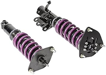 Tomioka Racing Street Flux Coilover Set for Mitsubishi Evolution X CZ4A Front & Rear Inverted 1 Way Adjustable Coilover w/Pillowball Upper Plate F 8k ; R 8K