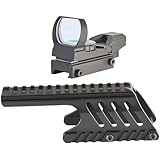 GOTICAL Saddle Scope Mount for 12GA 870 with Reflex Sight Red Green Reticles with Weaver Picatinny Rail Mount (Saddle Mount for 12GA)