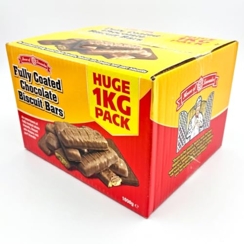 House of Lancaster Fully Coated Chocolate Biscuit Bars Bulk Box Misshapes | Indulgent Assorted Broken Biscuits for Tea and Sharing