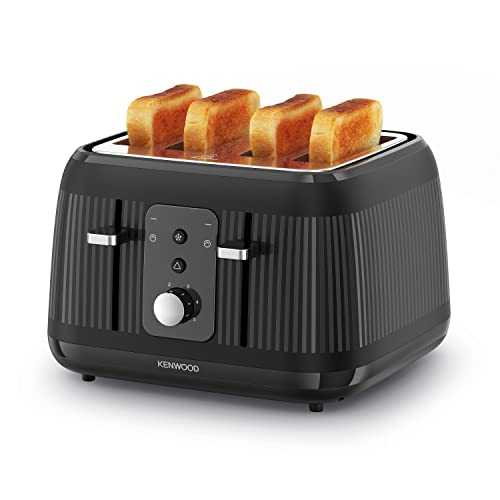 Kenwood Dawn Toaster, 4 Slot Toaster, Reheat, 5 Browning Settings, Defrost and Cancel Functions, Pull Crumb Tray, TFP09.​000BK, 1800W, Midnight Black - Image 2