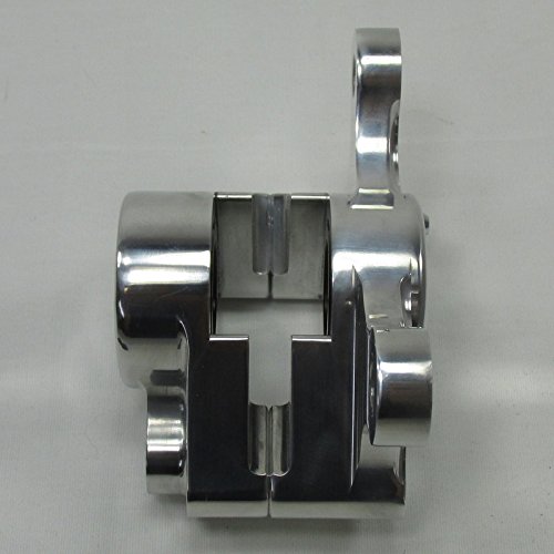 Miniatura 5 de Pinza de freno trasera de 2 pistones para motocicleta de aluminio pulido con pastillas - Harley Chopper Bobber Cafe Racerer con pastillas - Harley