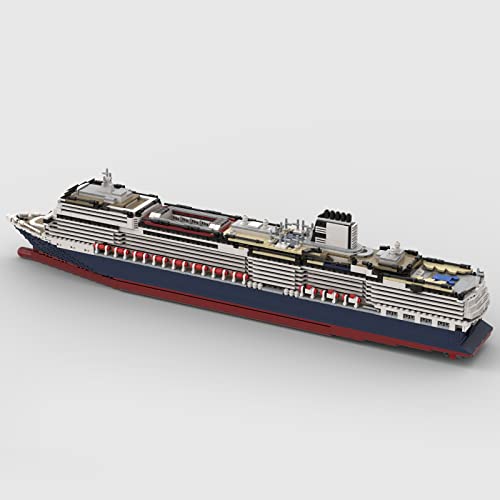 WWEI Technik Bausteine Schiff MS Koningsdam Kreuzfahrtschiff, 3622 Teile 1:400 Schiff Spielzeug Modellbausatz… – Bild 3