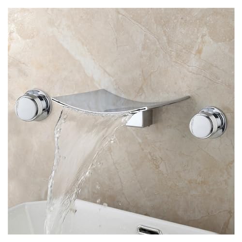 Caño de baño sobre encimera con salida de cascada suave para evitar salpicaduras molestas 7