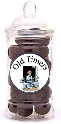 Old TimersRum Ball Truffles in Reusable 500 millilitres Retro Victorian Style Plastic Jar 350 gram