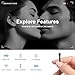 UlcherSiupoSpie Hidden Camera 1080P 2.4G WiFi Portable with Clothing Buttons Motion Detection Spy Camera 400 mAh 2MP for Home, Office, Outdoor, Pets