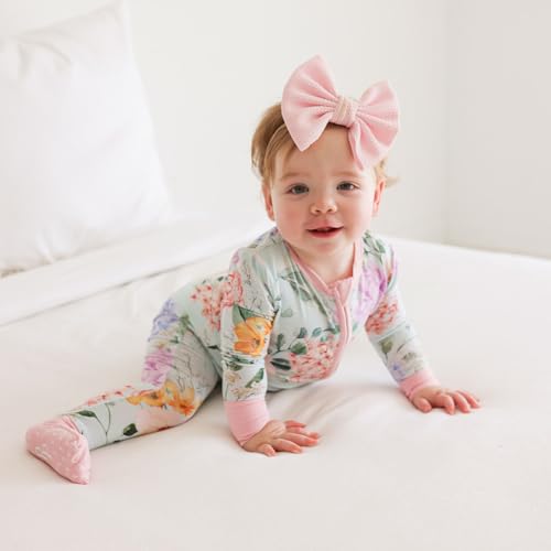Image of Posh Peanut Convertible Baby Sleepers - Footless Baby Pajamas with 2 Way Zipper for Easy Diaper Changes