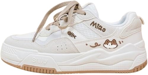 Bobo's House Zapatos para mujer Kawaii Miao Miao Kitty Zapatillas de deporte de moda Zapatos para caminar Mujeres Kawaii Accesorios Zapato blanco