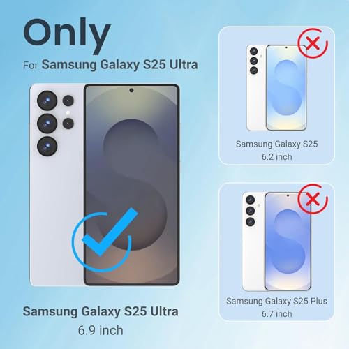 Image of Magnetic Case for Samsung Galaxy S25 Ultra 5G, Compatible with MagSafe, Shockproof Protective Phone Cover, Non-Yellowing Hard Clear PC Back (Clear)