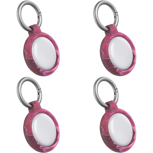 OtterBox Case for Apple AirTag, 4-Pack - Secure & Protective Holder, Easy Installation & Snug Fit, Incudes Durable Carabiners (Mars)