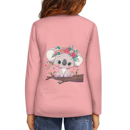 Image of Uourmeti Teens Girls Long Sleeve T Shirts Fall Outfits Boys Active Sportswear Running Tops