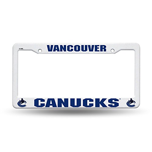 Rico Industries NHL Vancouver Canucks Plastic License Plate Frame, 6 x 12.25-