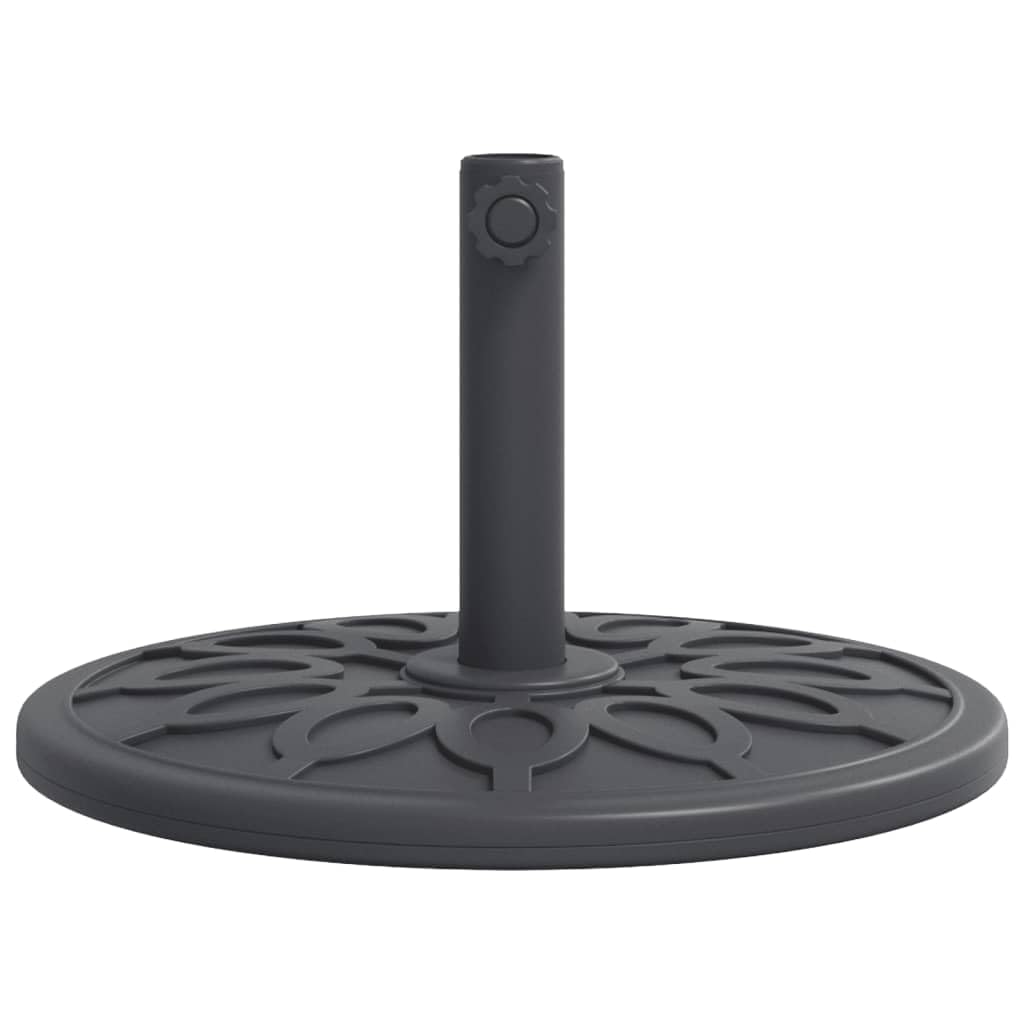 Stojak na parasole przeciwsłoneczne, 12 kg, z okrągłym wzorem, stabilna podstawa parasola do masztu Ø 38/48 mm, odporna na warunki atmosferyczne podstawa z tworzywa sztucznego i betonu