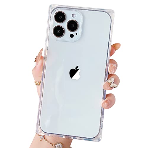 Coque silicone transparent iPhone 13 Pro Max protection antichoc bords carrés