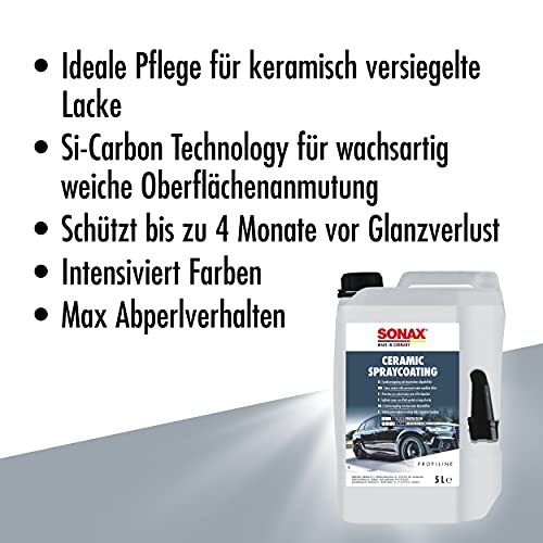 SONAX Ceramic SprayCoating (5 liter) spuitconserveermiddel met SI-carbon-technologie, intensiveert kleuren en beschermt… - Image 4