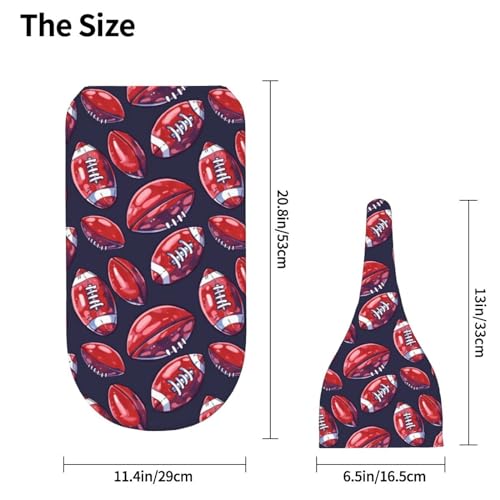 Image of American Cartoon Football Newborn Swaddle Blankets Hat Sets Soft Baby Receiving Blanket Swaddle Sack for Baby Shower Infant Boy Girl Gift