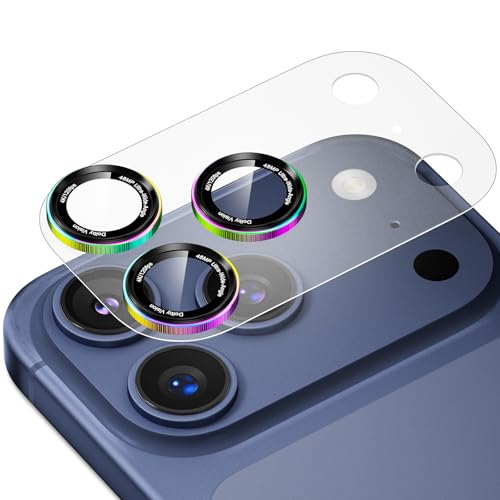 Podick �J�����ی�t�B���� iPhone 17 Pro Max �p �J�����J�o�[ �S�ʕی� 9H�����K���X �A���~���� �ϏՌ� ��phone17 Pro Max �J�����ی� �����ߗ� ������� �t���b�V�����Ȃ� �\��t���ȒP �A�C�t�H��17�v���}�b