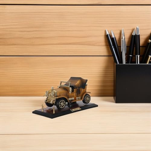 Caja de música coche antiguo para decoración escritorio sin pilas 8
