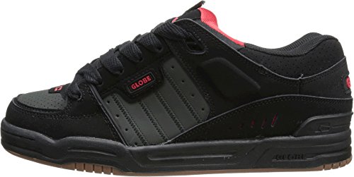 Image of Globe Mens Fusion Skate Shoes, Black /Red /Night, 14 M US