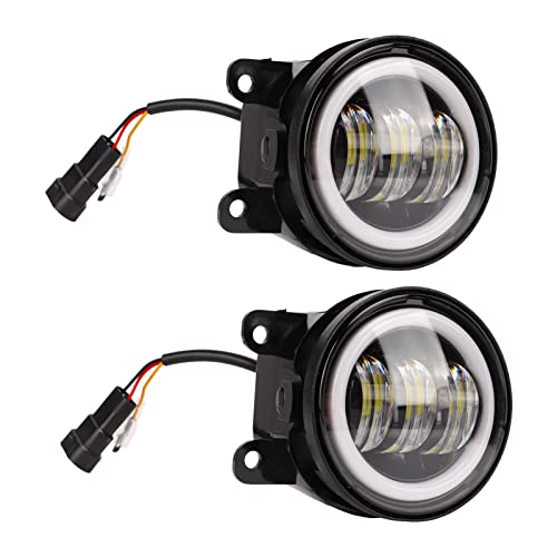 Fendinebbia LED da 3,5 pollici universale per auto e moto, super luminoso, IP67, con staffe di montaggio, adatto a veicoli 12V/24V