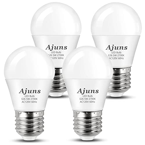 Image of LED Bulb 5W Equivalent 40W 120V Light Bulb Ceiling Fan Light Bulbs, Warm White 2700K A15 LED Energy Saving Bulb, E26 Base Not Dimmable 4 Pack