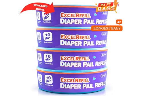 Recargas para Bote de Pañales Compatible con Diaper Genie y Munchkin - 1280 Unidades (Paquete de 4) miniatura 3