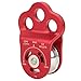 ZPSHYD Triple Hole Climbing Pulley, Smooth Glide Rope Pulley for Rock Climbing, Mountaineering and Rappelling, Lightweight Aviation Aluminum