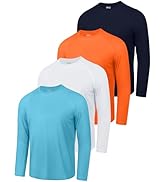 4 Pack Boys' Rash Guard Youth Neon Shirts SPF Long Sleeve Swim Shirts Quick Dry Sun Protection Sw...