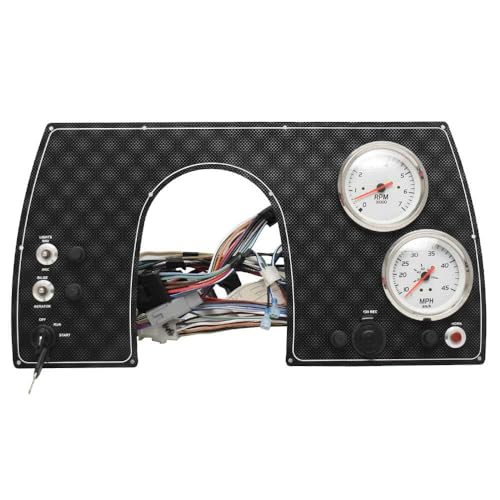 Mako Boat Dash Panel 301702 | w/Veethree Lido Elite Gauges Black