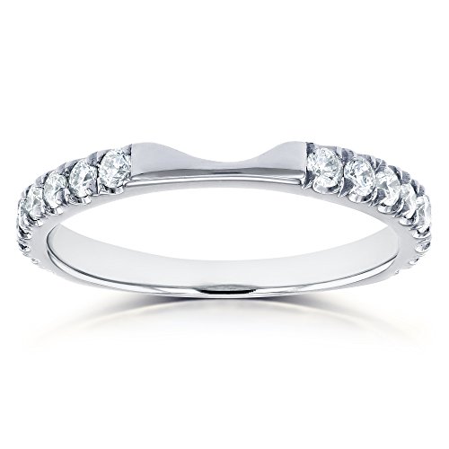 Kobelli Round Diamond Notched Wedding Band 1/2 CTW in 14k