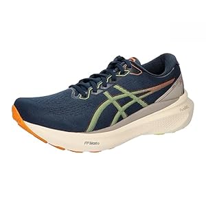 ASICS Kayano 30 Hombre Zapatos para Correr Azul Blanco
