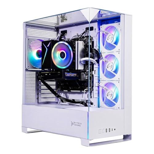 Skytech Gaming Archangel 5 Gaming PC, AMD Ryzen 7 7700 3.8GHz, NVIDIA RTX 5060, 1TB NVMe SSD, 32GB...