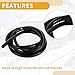 Partuto 1pc 130PSI Max Pressure Silicone Vacuum Tubing Hose for Chevrolet for Buick for Lincoln Engine Automotive Vacuum Line Silicone Black 6.6FT 1/2
