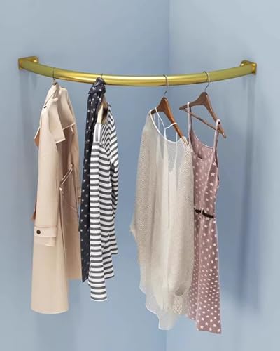 Barre à vêtements d'angle pour un vestiaire ordonné et une salle de bain aérée