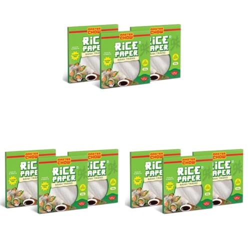 Image of MasterChow Rice Paper 100g | Gluten-Free Spring Roll Wrapper | Vegan, Preservative-Free | For Summer Rolls, Snacks & Asian Recipes (300g) (Pack of 3)