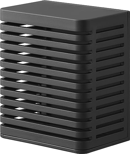 山崎実業(Yamazaki) マグネット 防カビ & 消臭剤ケース S ブラック 約W8.5×D5.6×H9.7cm タワー tower 防カビ剤ケース お風呂 浮かせる収納 3662