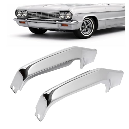KUAFU Pair Front Bumper Guards Compatible with 1964 Chevy Chevrolet