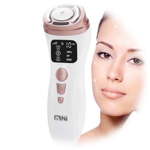 Mini HIFU Facial Machine R-F E-M-S Face Massager Wrinkles Remove Lifting Firming Skin Tightening Device Skin Rejuvenation Skin Care Tool